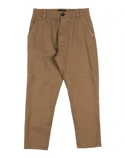 Monnalisa Babies'  Toddler Boy Pants Khaki Size 6 Cotton, Elastane In Sand