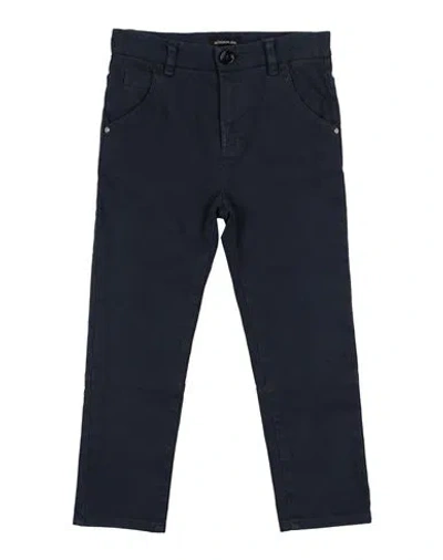Monnalisa Babies'  Toddler Boy Pants Midnight Blue Size 6 Cotton, Elastane