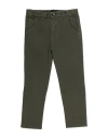 Monnalisa Toddler Boy Pants Military Green Size 6 Cotton, Elastane