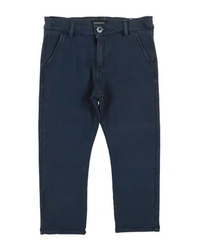 Monnalisa Babies'  Toddler Boy Pants Navy Size 6 Cotton, Elastane In Blue