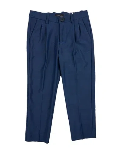 Monnalisa Babies'  Toddler Boy Pants Navy Size 6 Polyester, Viscose, Elastane In Blue