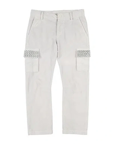 Monnalisa Babies'  Toddler Boy Pants Off White Size 6 Cotton, Lyocell, Elastane