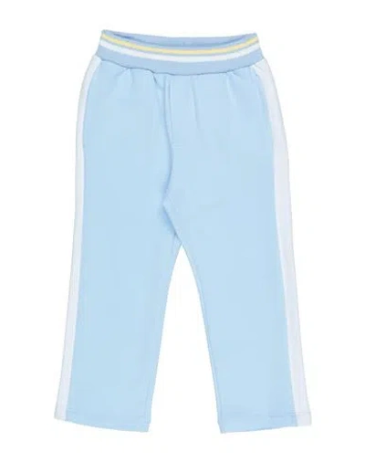 Monnalisa Babies'  Toddler Boy Pants Sky Blue Size 3 Cotton, Elastane