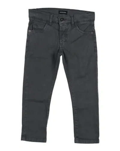 Monnalisa Babies'  Toddler Boy Pants Charcoal Size 6 Cotton, Elastane In Grey