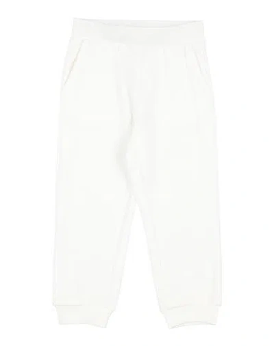 Monnalisa Babies'  Toddler Boy Pants White Size 3 Cotton, Elastane
