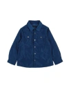 Monnalisa Toddler Boy Shirt Blue Size 6 Polyester In Blue
