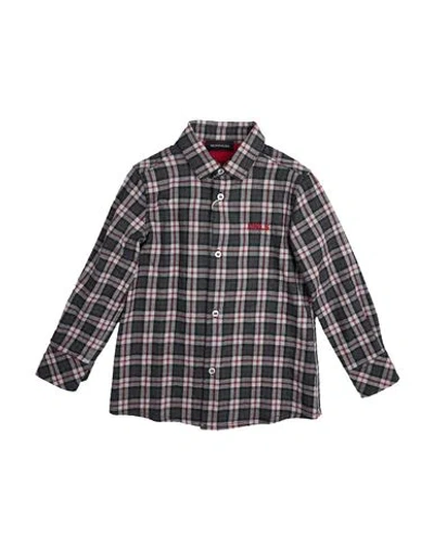 Monnalisa Babies'  Toddler Boy Shirt Grey Size 6 Cotton, Polyester In Multi