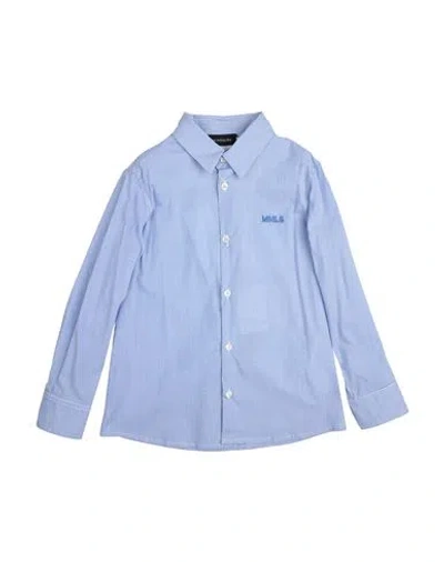 Monnalisa Babies'  Toddler Boy Shirt Light Blue Size 6 Cotton, Elastane