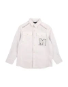 Monnalisa Toddler Boy Shirt Light Grey Size 6 Cotton, Lyocell, Elastane In White