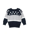 Monnalisa Toddler Boy Sweater Midnight Blue Size 6 Cotton In Blue