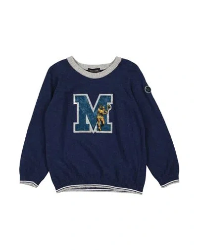 Monnalisa Babies'  Toddler Boy Sweater Midnight Blue Size 6 Viscose, Polyamide, Wool, Cashmere