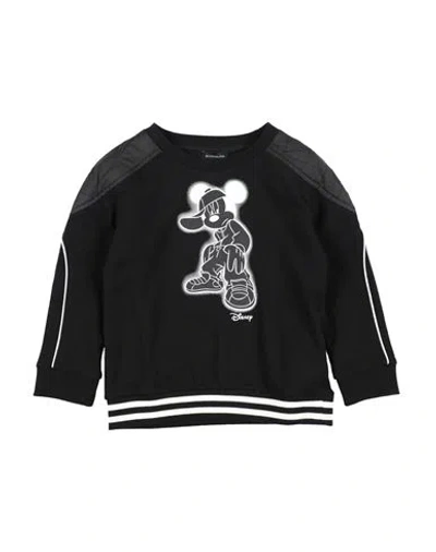 Monnalisa Babies'  Toddler Boy Sweatshirt Black Size 6 Cotton, Polyester