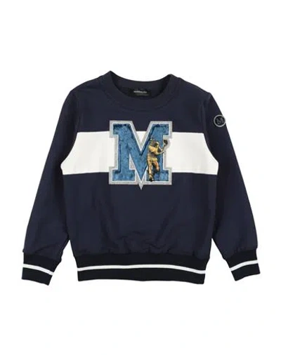 Monnalisa Babies'  Toddler Boy Sweatshirt Midnight Blue Size 6 Cotton, Elastane