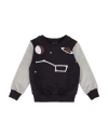Monnalisa Toddler Boy Sweatshirt Midnight Blue Size 6 Cotton, Elastane In Blue
