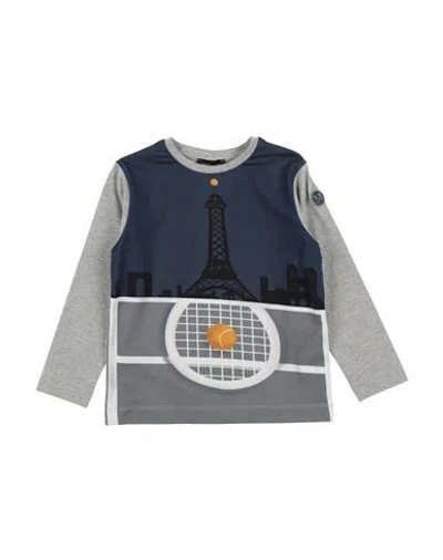 Monnalisa Babies'  Toddler Boy T-shirt Grey Size 6 Cotton, Elastane In Gray