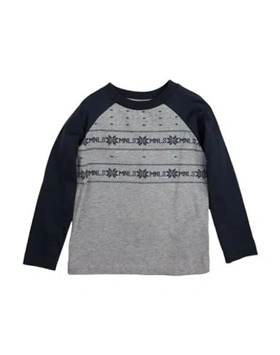 Monnalisa Babies'  Toddler Boy T-shirt Grey Size 6 Cotton In Gray