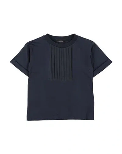 Monnalisa Babies'  Toddler Boy T-shirt Midnight Blue Size 6 Cotton