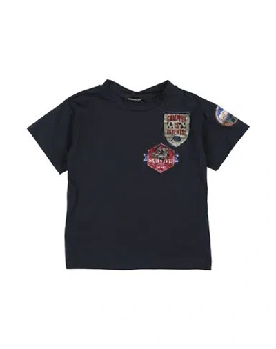Monnalisa Babies'  Toddler Boy T-shirt Midnight Blue Size 6 Cotton