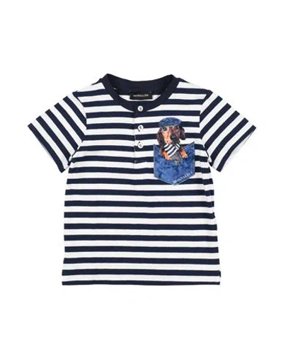 Monnalisa Babies'  Toddler Boy T-shirt Midnight Blue Size 5 Cotton, Elastane