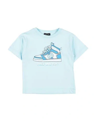 Monnalisa Babies'  Toddler Boy T-shirt Sky Blue Size 6 Cotton