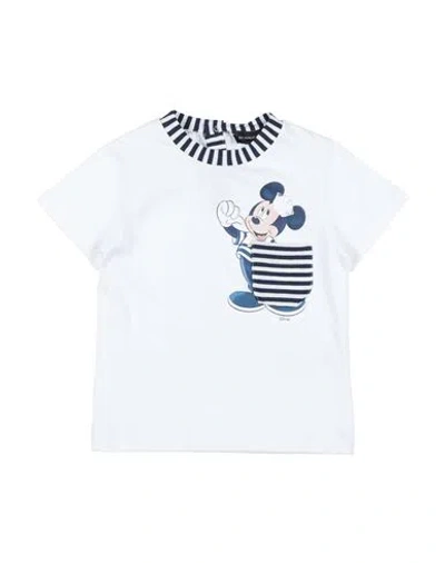 Monnalisa Babies'  Toddler Boy T-shirt White Size 3 Cotton