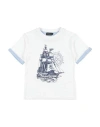 Monnalisa Toddler Boy T-shirt White Size 6 Cotton In White