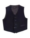 Monnalisa Toddler Boy Tailored Vest Midnight Blue Size 6 Polyester, Viscose, Elastane In Blue