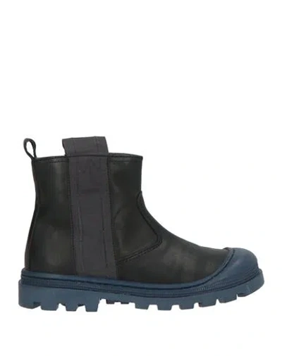 Monnalisa Babies'  Toddler Girl Ankle Boots Black Size 9.5c Leather In Multi