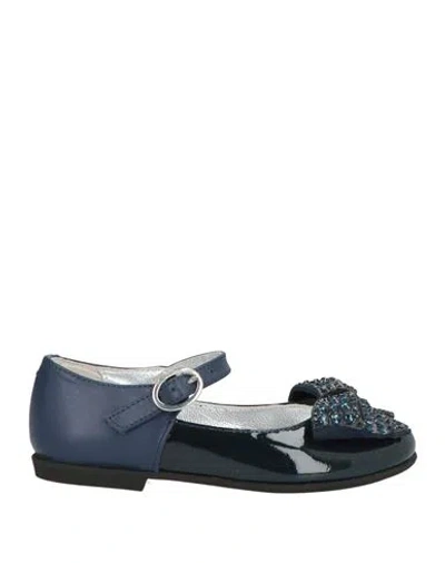 Monnalisa Babies'  Toddler Girl Ballet Flats Midnight Blue Size 10c Calfskin
