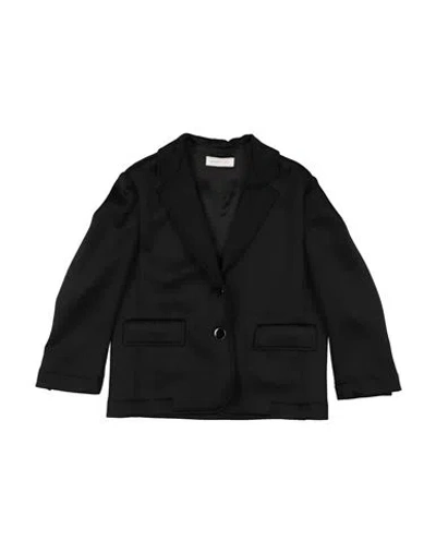 Monnalisa Babies'  Toddler Girl Blazer Black Size 6 Polyester