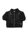 Monnalisa Babies'  Toddler Girl Blazer Black Size 7 Polyamide, Cotton, Viscose
