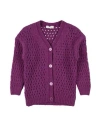 Monnalisa Toddler Girl Cardigan Magenta Size 6 Acrylic, Polyamide, Viscose, Wool In Magenta
