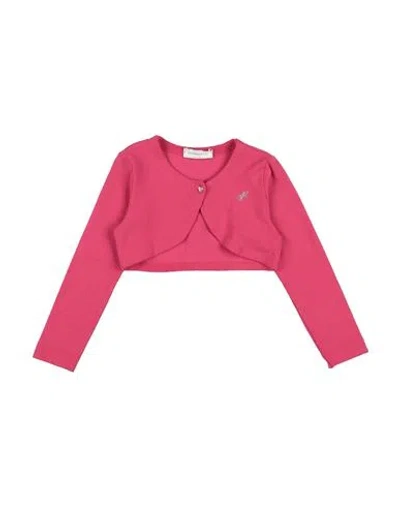 Monnalisa Babies'  Toddler Girl Cardigan Magenta Size 6 Viscose, Elastane
