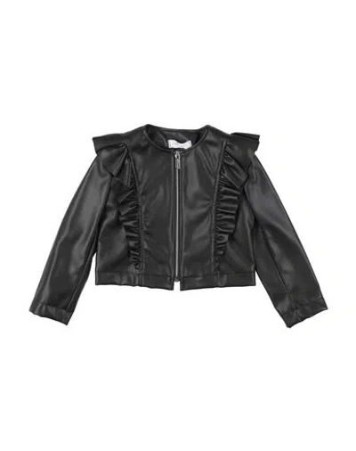 Monnalisa Babies'  Toddler Girl Jacket Black Size 5 Polyester