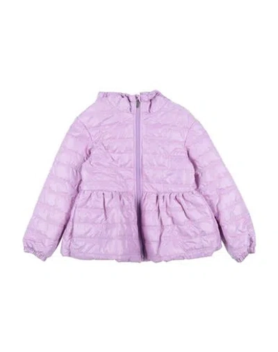 Monnalisa Babies'  Toddler Girl Jacket Lilac Size 6 Polyester, Polypropylene In Purple
