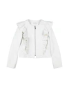 MONNALISA MONNALISA TODDLER GIRL JACKET OFF WHITE SIZE 6 POLYESTER