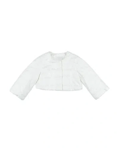 Monnalisa Babies'  Toddler Girl Jacket Off White Size 6 Polyester, Polypropylene