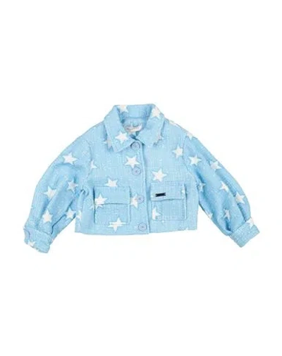 Monnalisa Babies'  Toddler Girl Jacket Sky Blue Size 4 Polyester