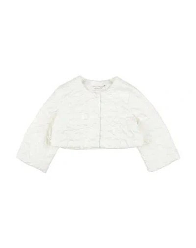 Monnalisa Babies'  Toddler Girl Jacket White Size 6 Polyester