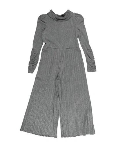 Monnalisa Babies'  Toddler Girl Jumpsuit Grey Size 6 Polyester, Modal, Polyamide In Gray