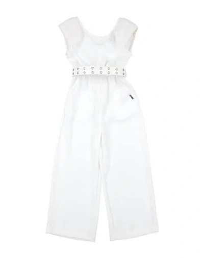 Monnalisa Babies'  Toddler Girl Jumpsuit White Size 6 Polyester