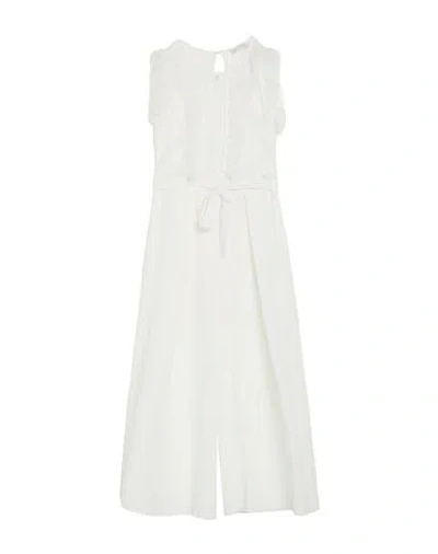Monnalisa Toddler Girl Jumpsuit White Size 6 Polyester, Polyamide