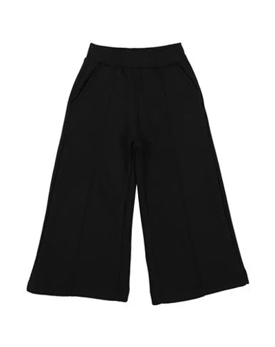 Monnalisa Babies'  Toddler Girl Pants Black Size 6 Cotton, Polyester