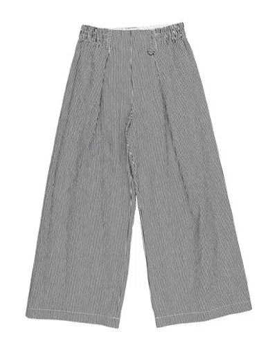 Monnalisa Babies'  Toddler Girl Pants Black Size 6 Cotton, Viscose, Polyester In Gray