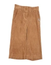 Monnalisa Babies'  Toddler Girl Pants Camel Size 7 Polyacrylic, Polyamide, Elastane In Brown