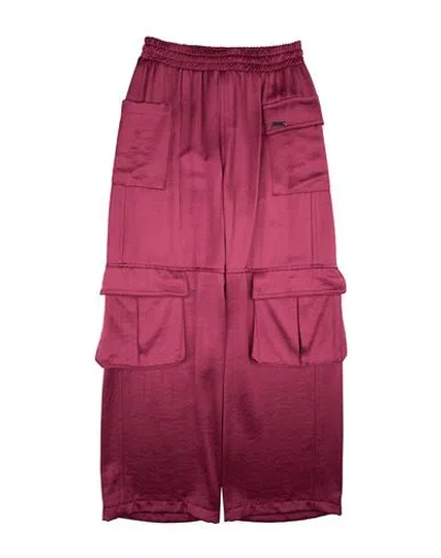 Monnalisa Babies'  Toddler Girl Pants Garnet Size 6 Viscose, Polyester In Red