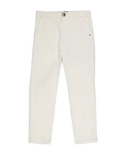 Monnalisa Kids'  Toddler Girl Pants Ivory Size 6 Cotton, Elastane