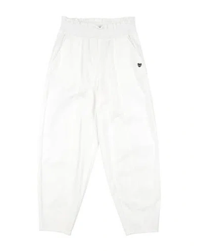 Monnalisa Babies'  Toddler Girl Pants White Size 6 Cotton, Elastane