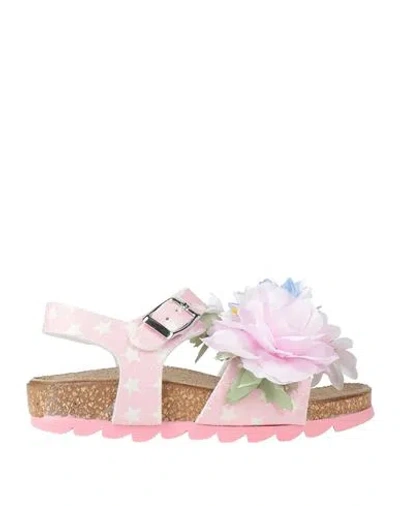 Monnalisa Babies'  Toddler Girl Sandals Pink Size 9.5c Polyurethane In Multi