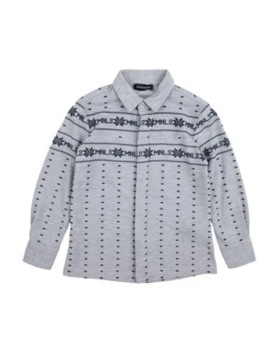 Monnalisa Babies'  Toddler Girl Shirt Grey Size 6 Cotton In Gray